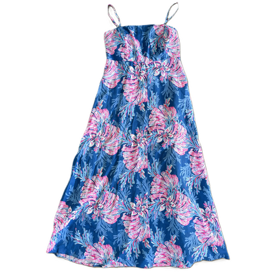 Dress Designer By Lilly Pulitzer In Blue & Pink, Size: 4