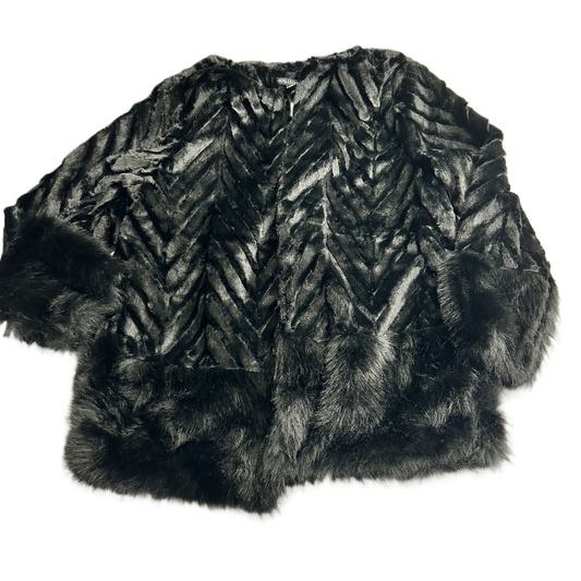 Coat Faux Fur & Sherpa By Nina Leonard, Size: L