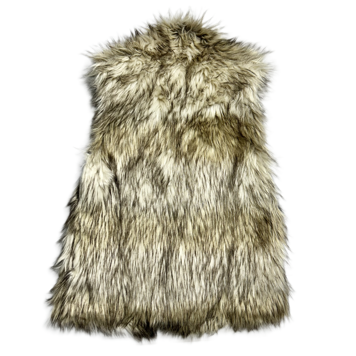 Vest Faux Fur & Sherpa By Guess In Tan, Size: L