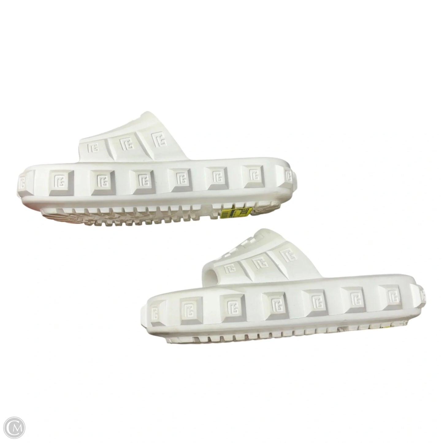 Sandals Luxury Designer By Balmain In White, Size: 6