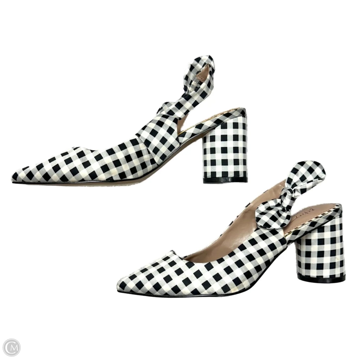 Shoes Heels Block By Betsey Johnson In Black & White, Size: 6
