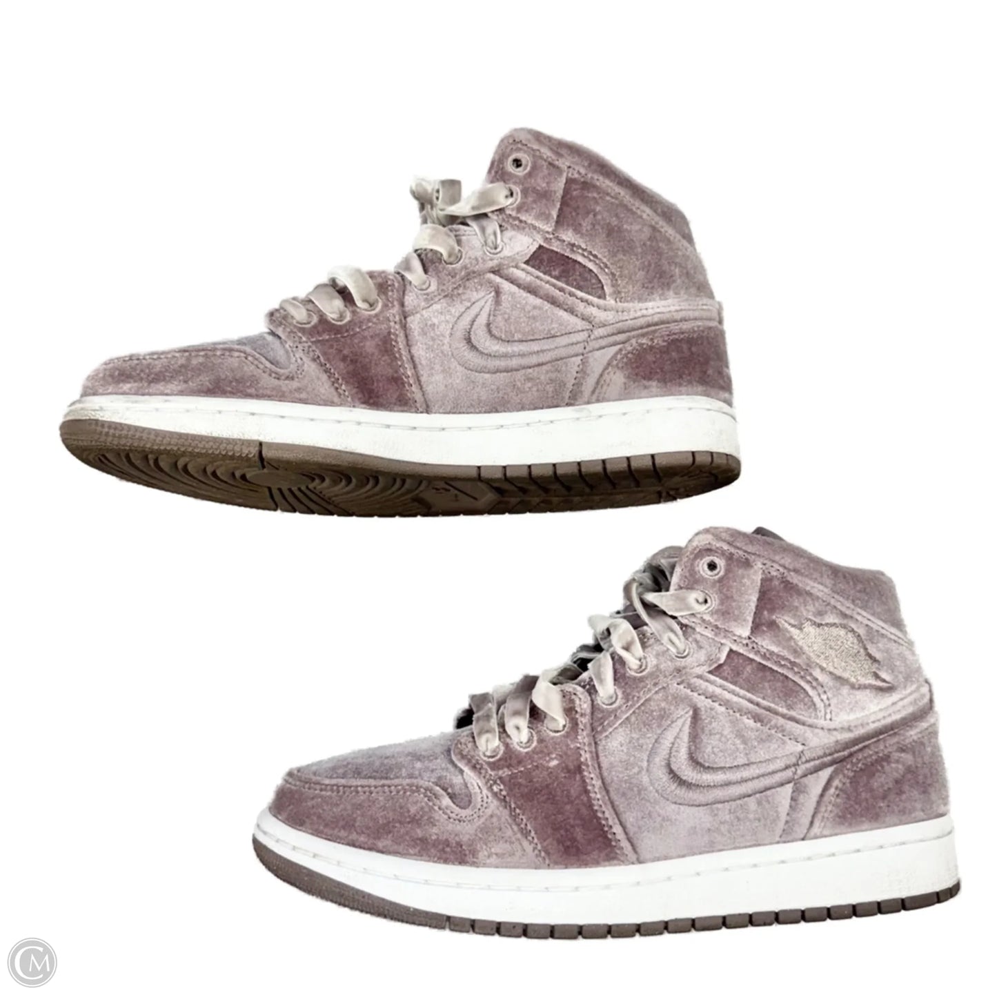 Shoes Luxury Designer By Jordan In Purple, Size: 8.5