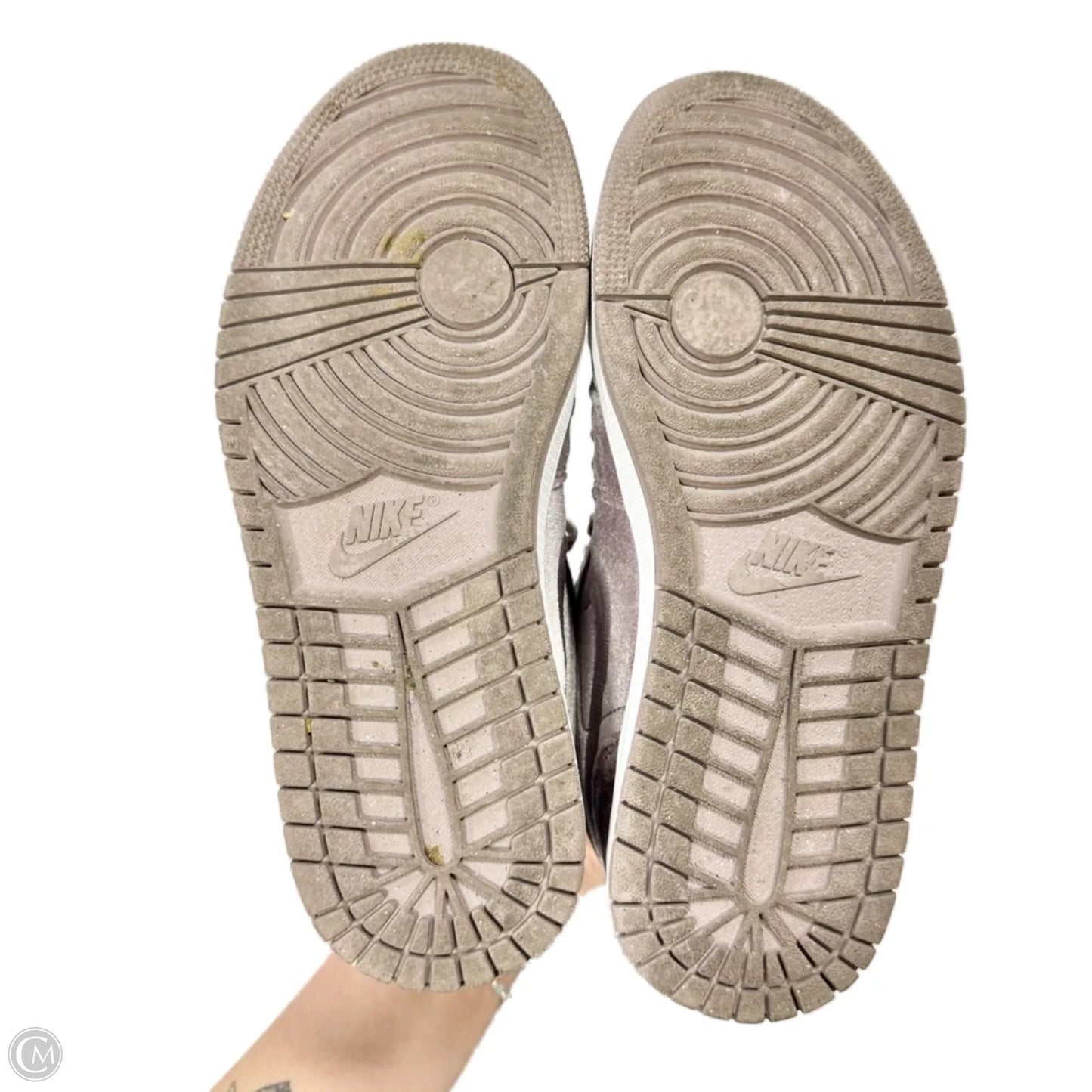 Shoes Luxury Designer By Jordan In Purple, Size: 8.5