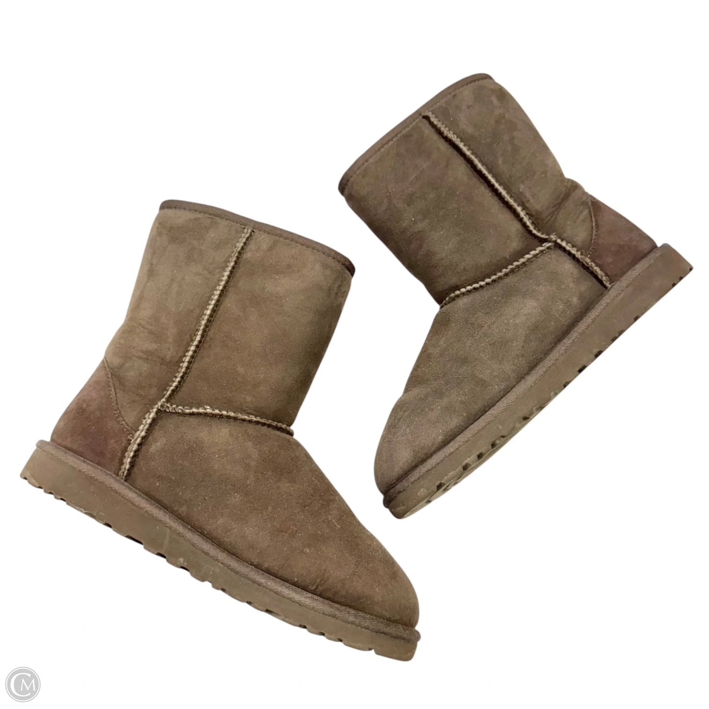 Boots Designer By Ugg In Brown, Size: 5