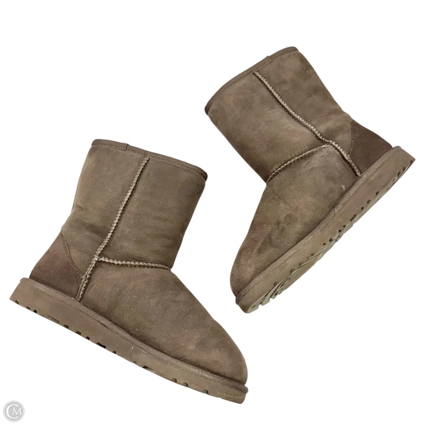 Boots Designer By Ugg In Brown, Size: 5