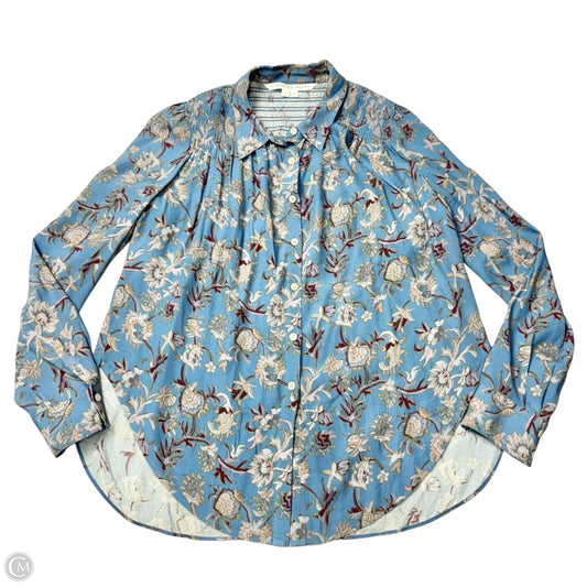 Top Long Sleeve By Veronica Beard In Blue, Size: M