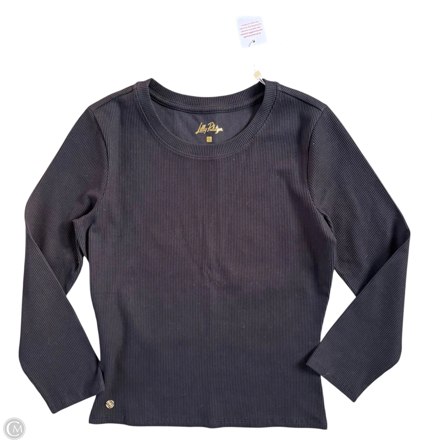 Top 3/4 Sleeve Designer By Lilly Pulitzer In Black, Size: S