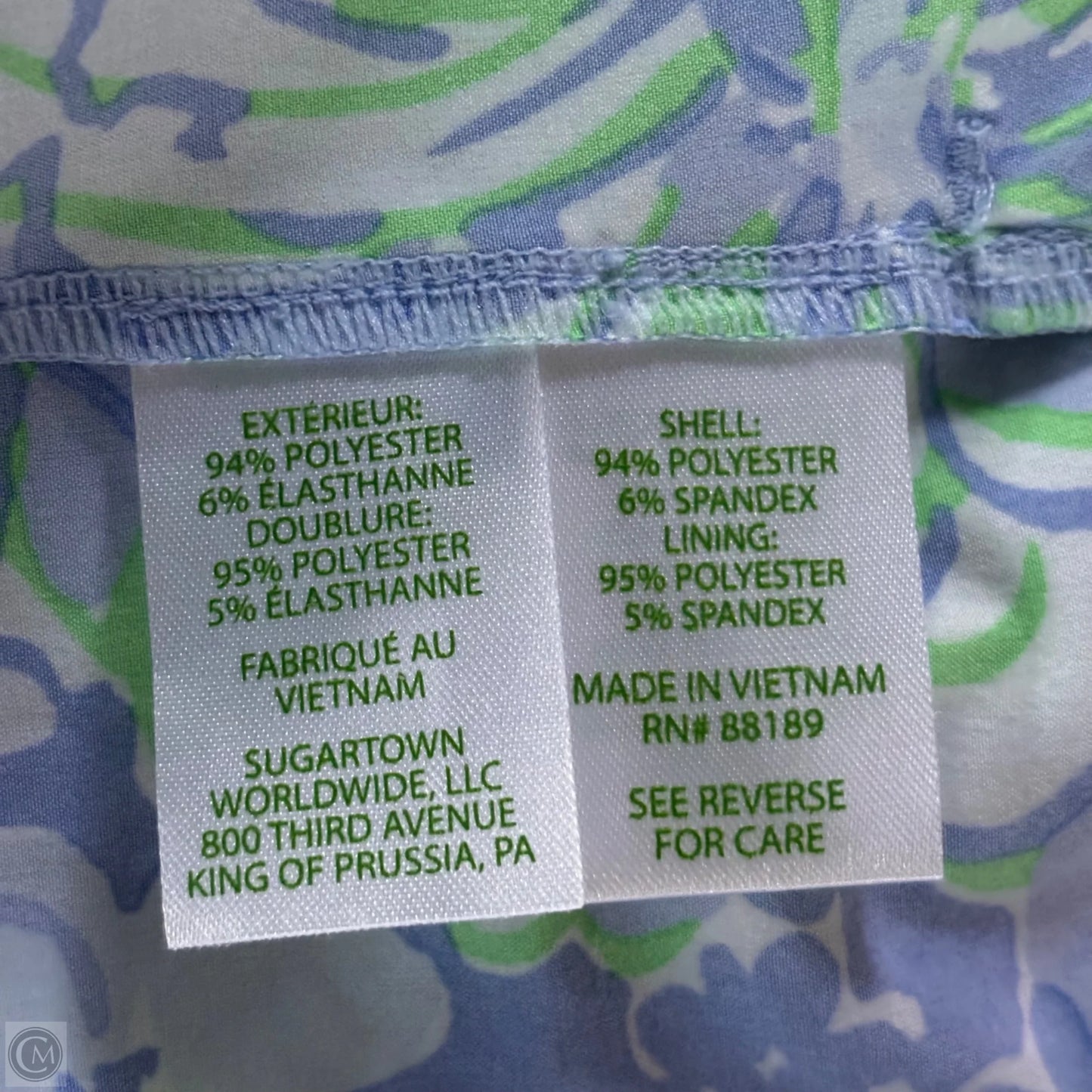 Jacket Designer By Lilly Pulitzer In Blue & Green, Size: S