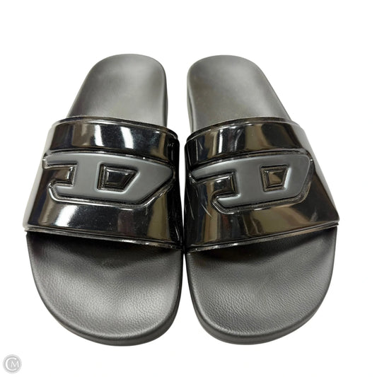 Sandals Flats By Diesel In Black, Size: 10.5