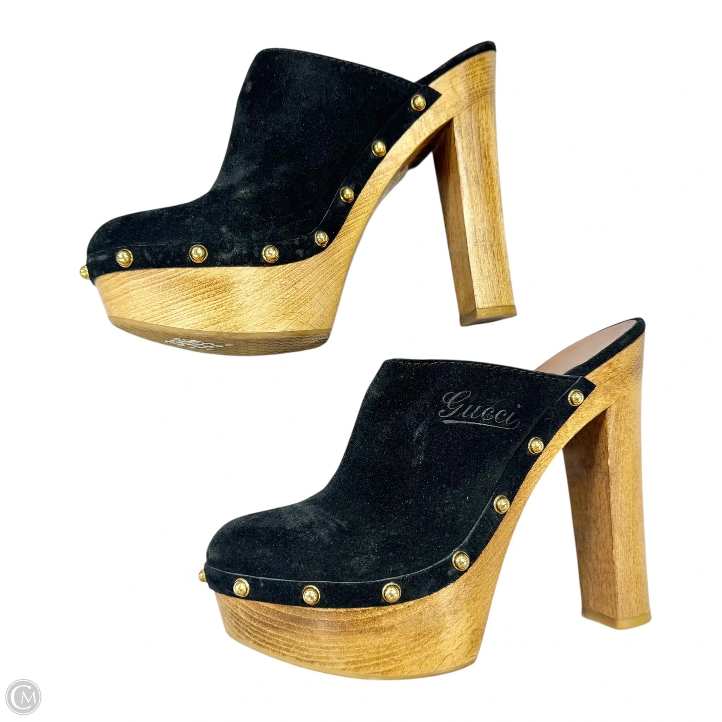 Shoes Luxury Designer By Gucci In Black, Size: 7