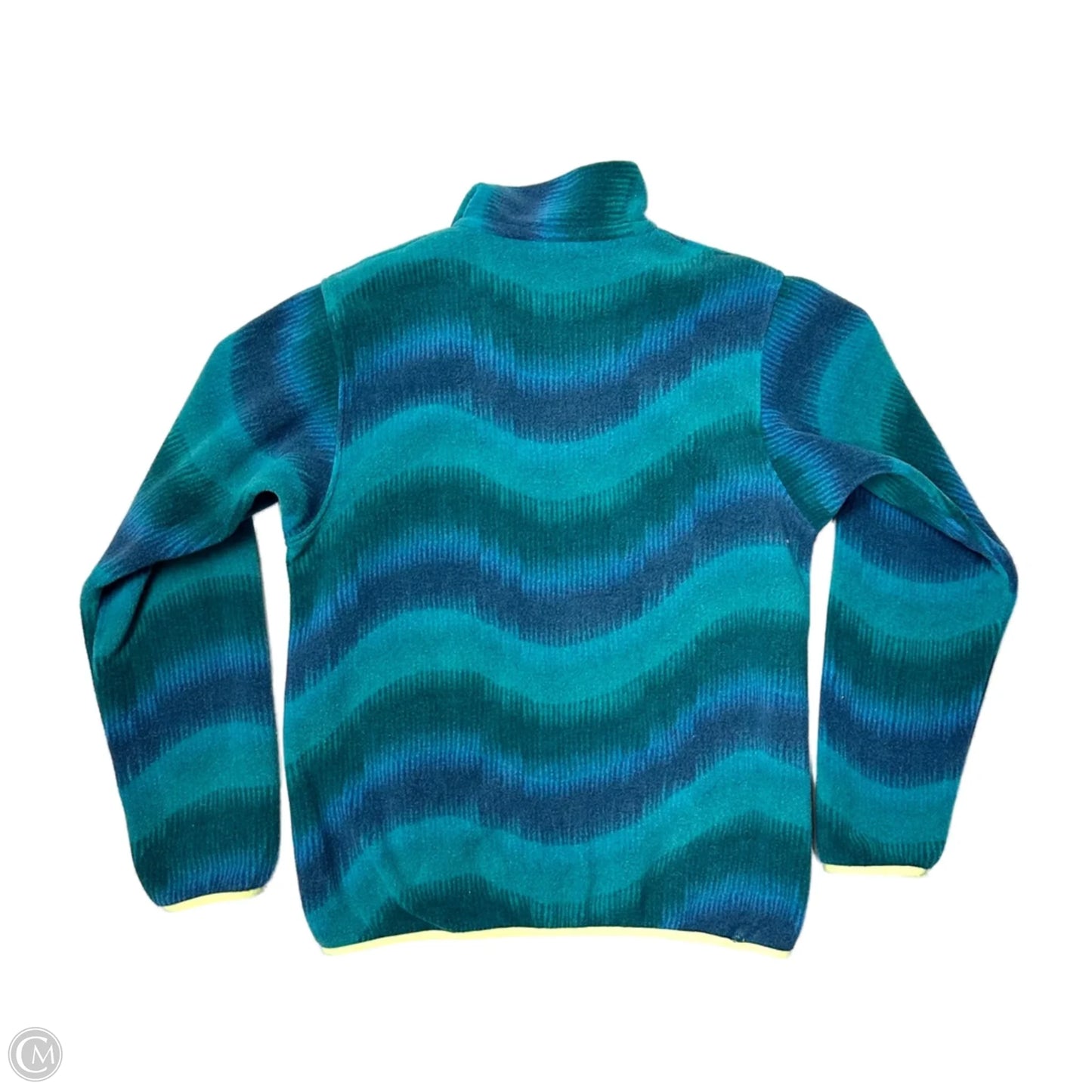 Jacket Fleece By Patagonia In Teal, Size: M