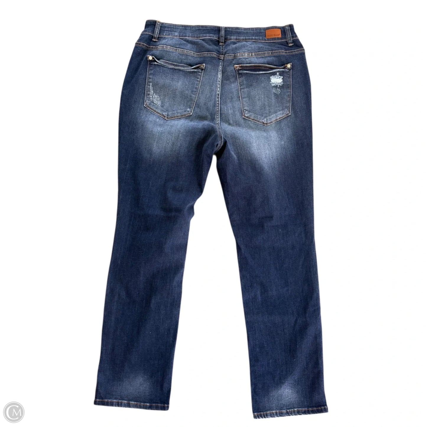 Jeans Straight By Judy Blue In Blue Denim, Size: 18