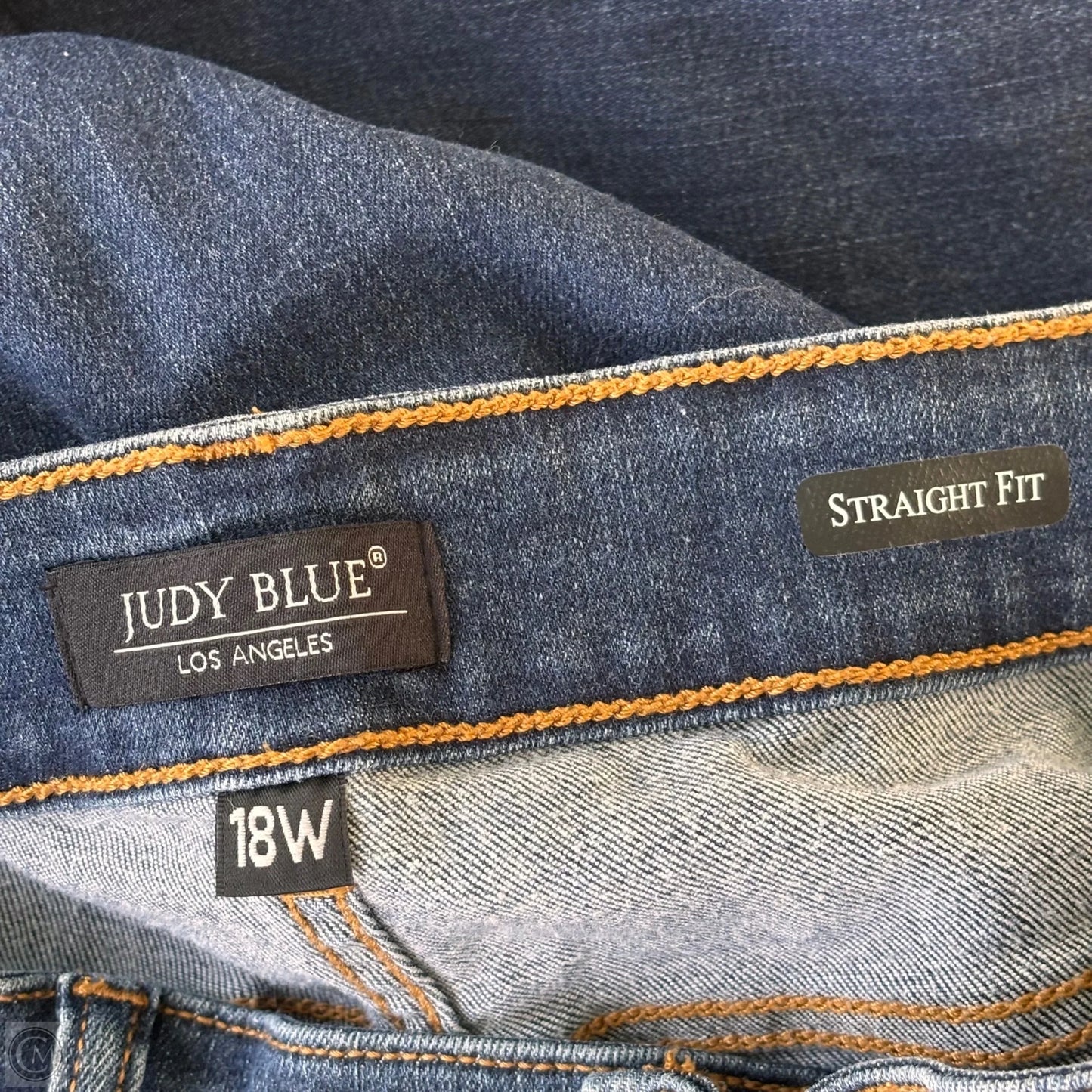 Jeans Straight By Judy Blue In Blue Denim, Size: 18