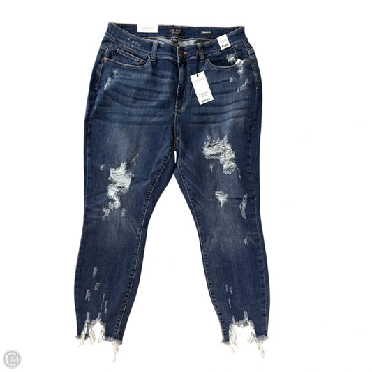 Jeans Skinny By Judy Blue In Blue, Size: 18