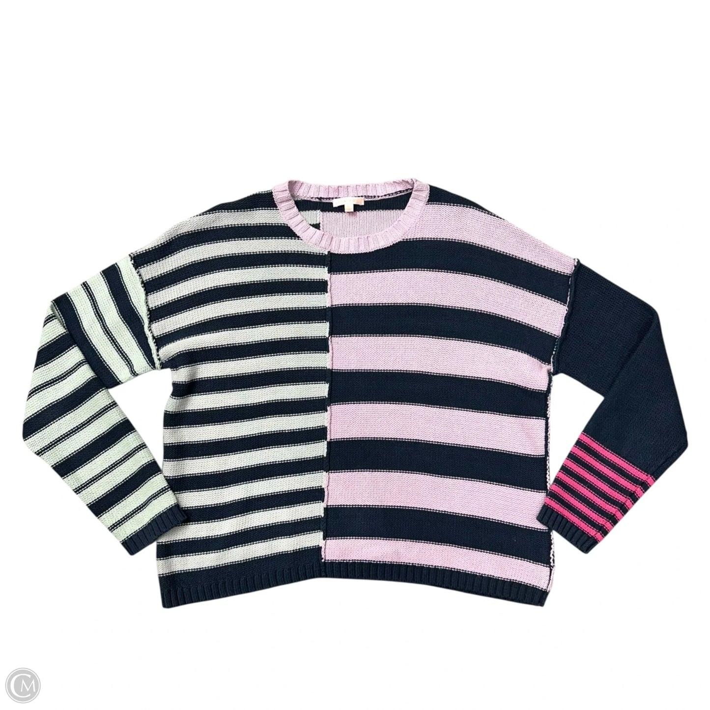 Sweatshirt Collar By Lisa Todd In Blue, Size: L