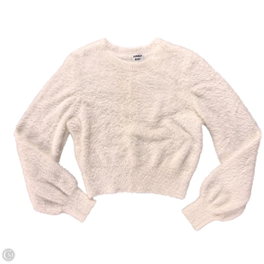 Sweater By Sunday Best In White, Size: M