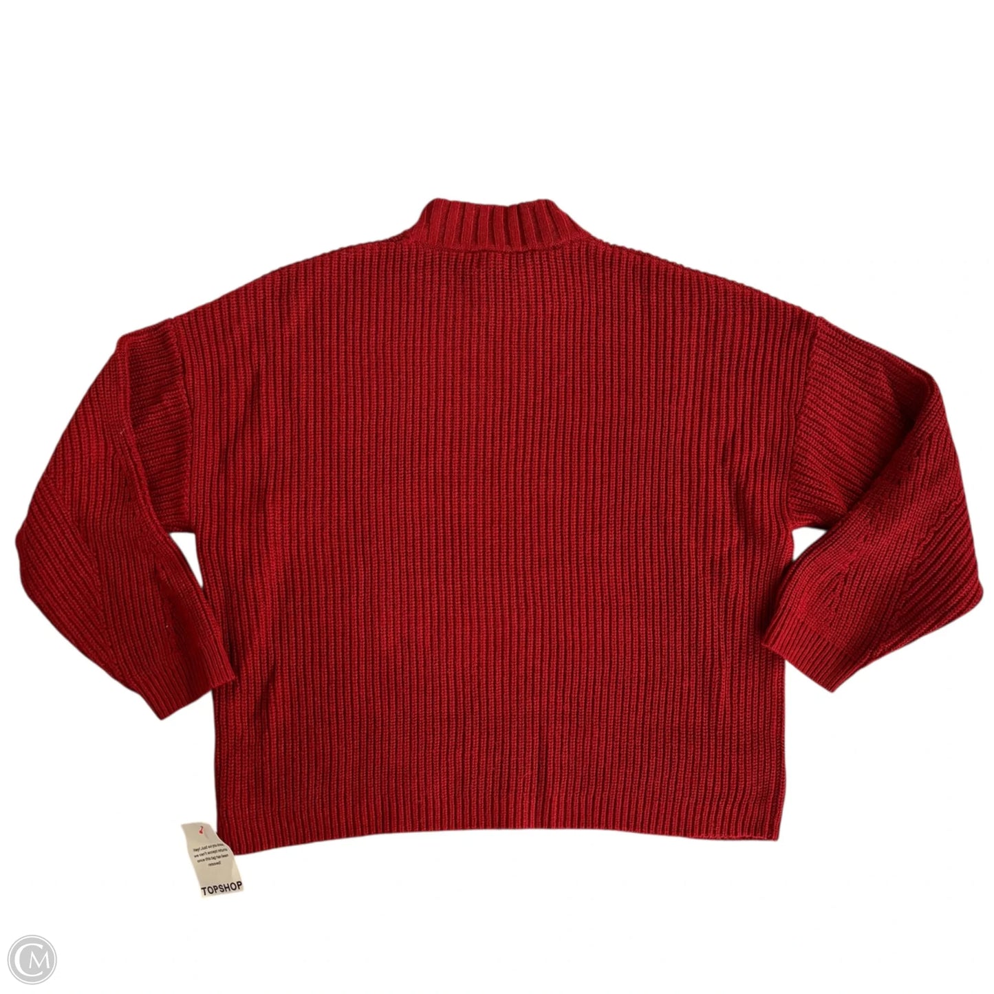 Sweater By Topshop In Red, Size: S
