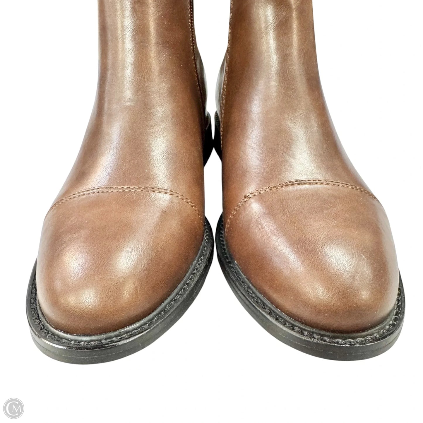 Boots Ankle Flats By London Rebel In Brown, Size: 6.5