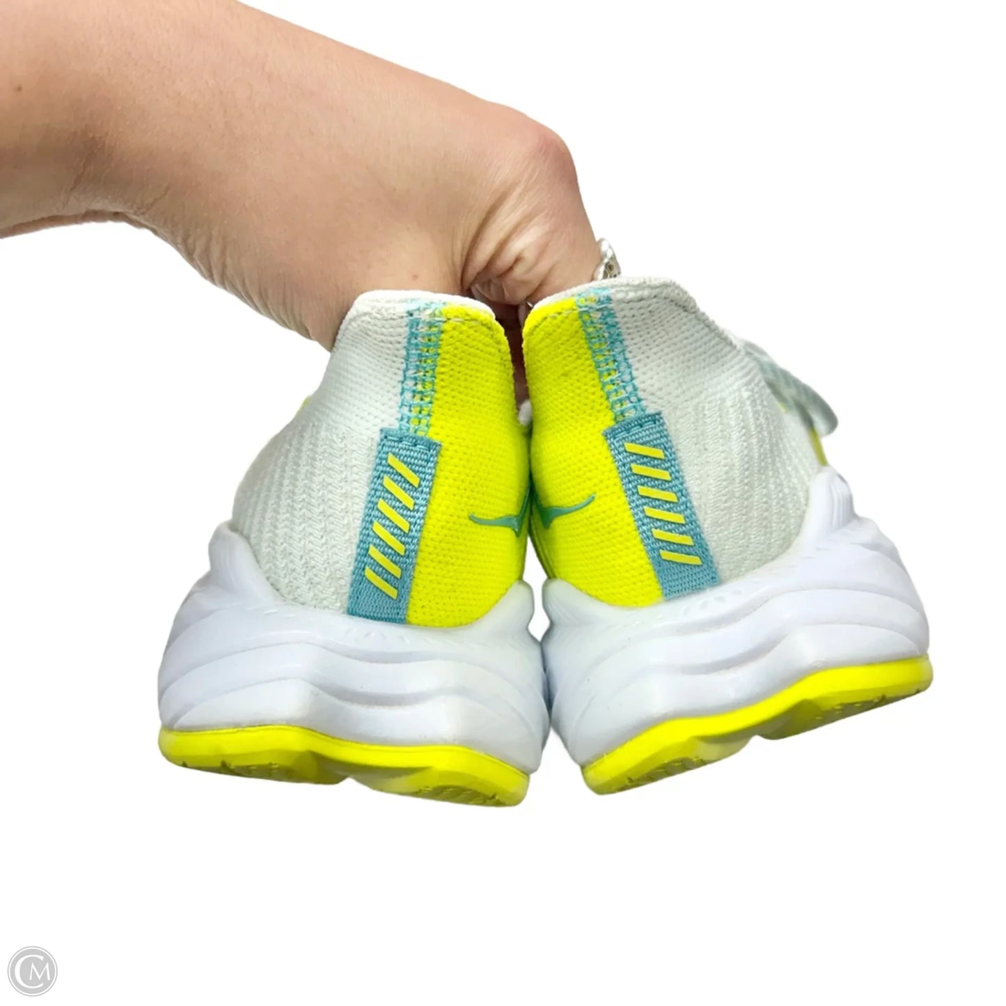 Shoes Athletic By Hoka In Blue & Yellow, Size: 7.5