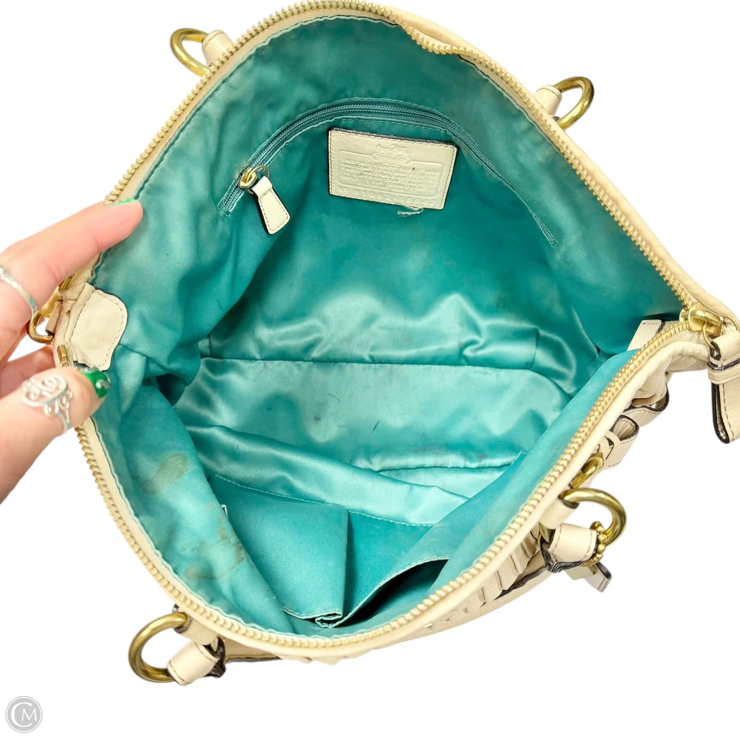 Handbag Designer By Coach, Size: Medium