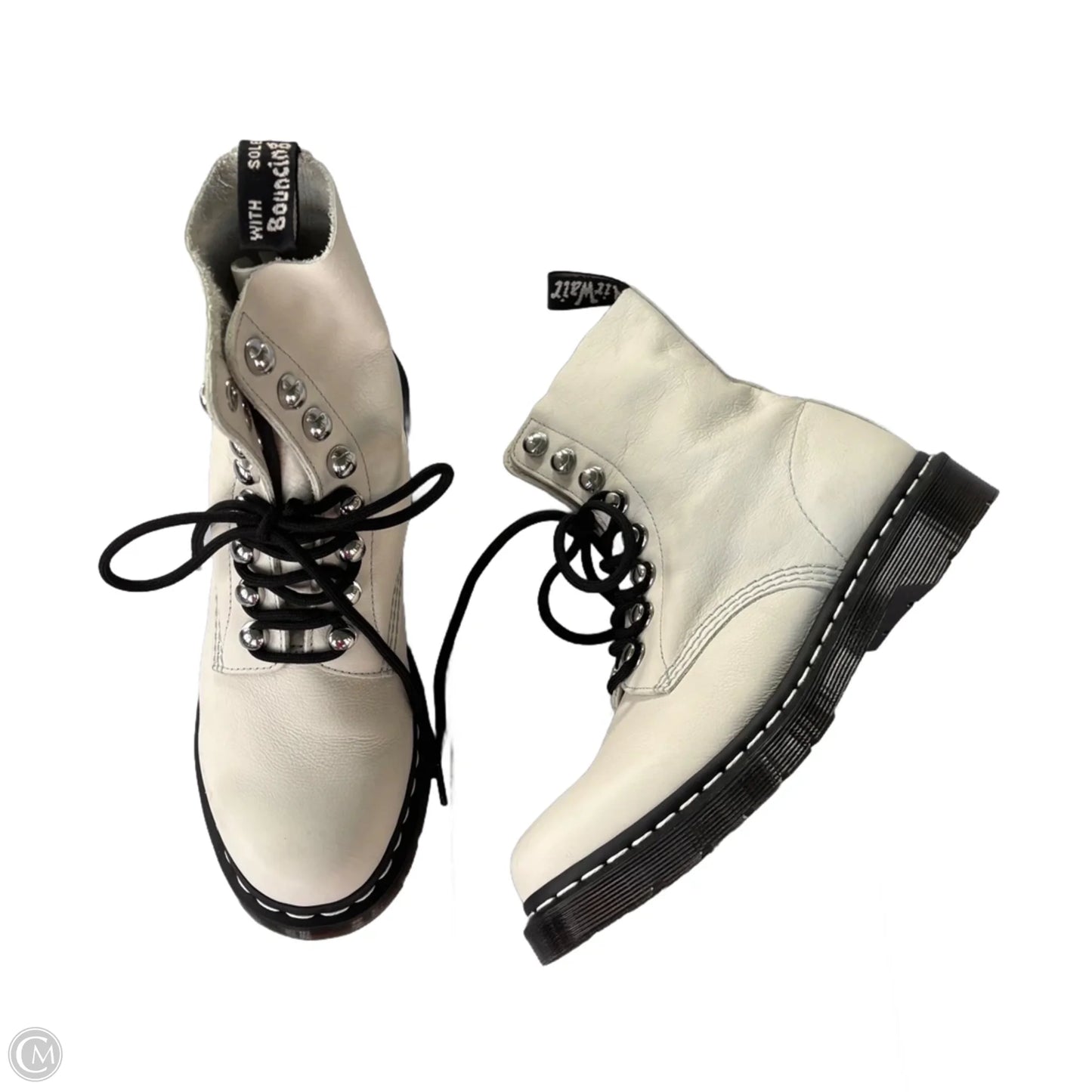 Boots Combat By Dr Martens In White, Size: 9