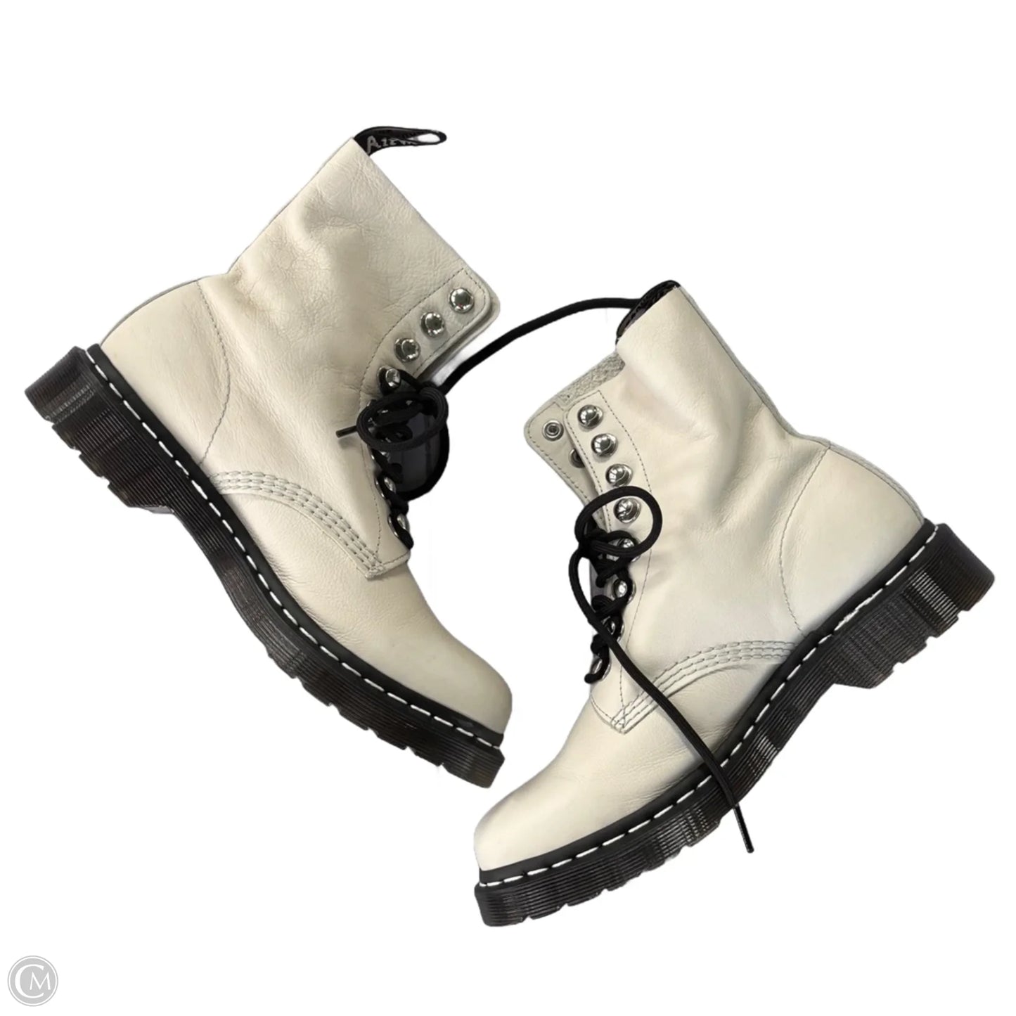 Boots Combat By Dr Martens In White, Size: 9