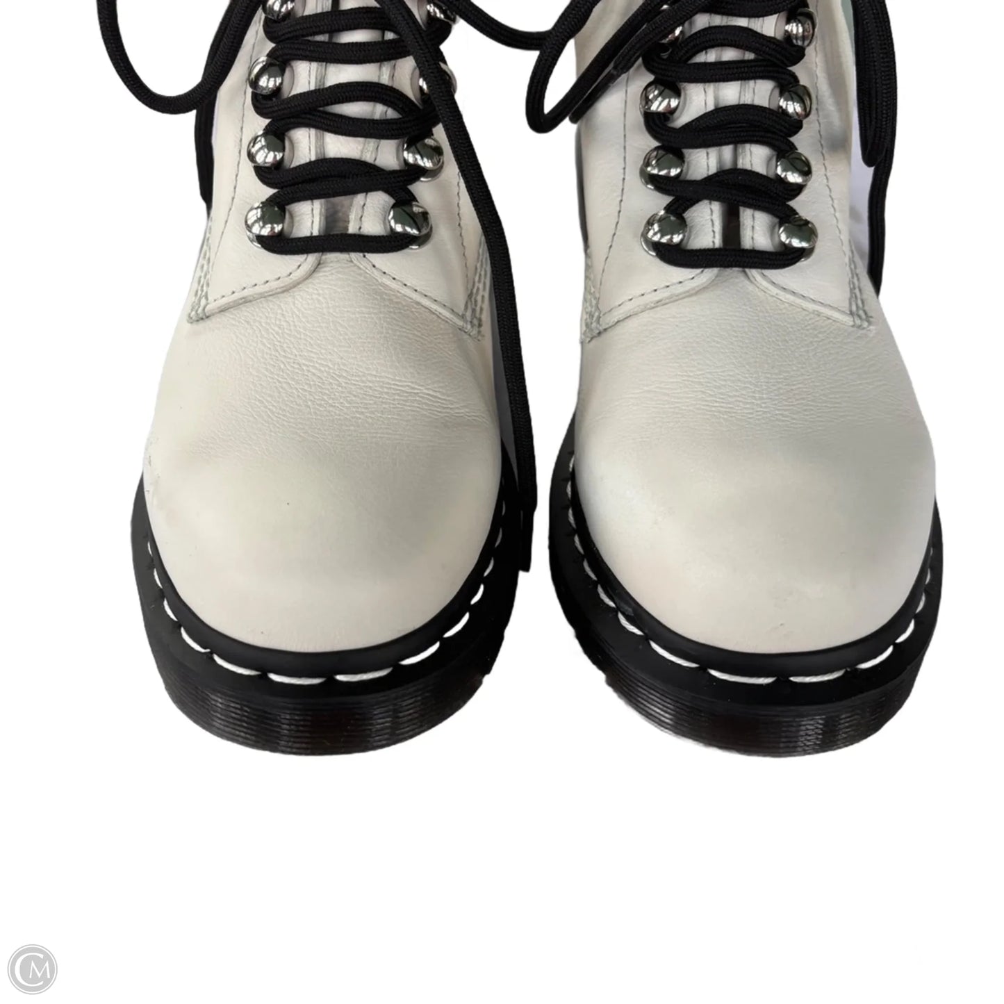 Boots Combat By Dr Martens In White, Size: 9