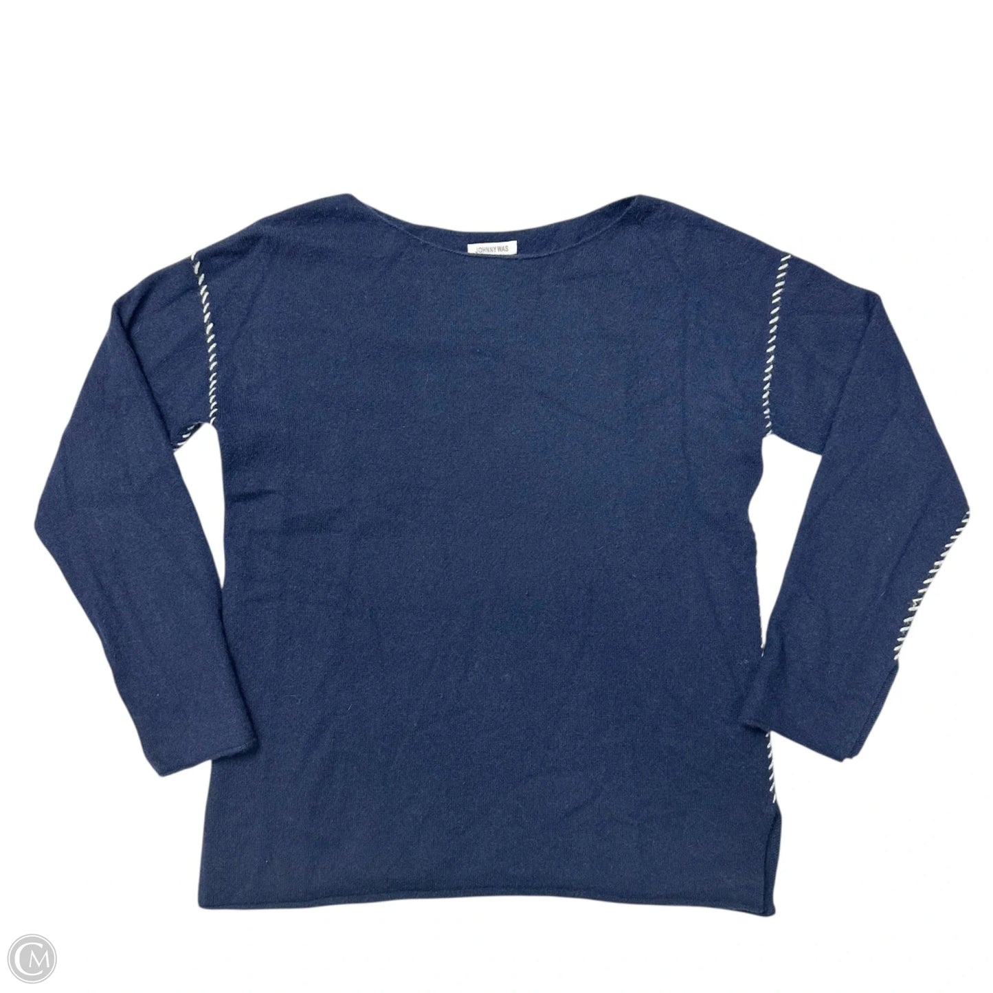 Sweater By Johnny Was In Blue, Size: S
