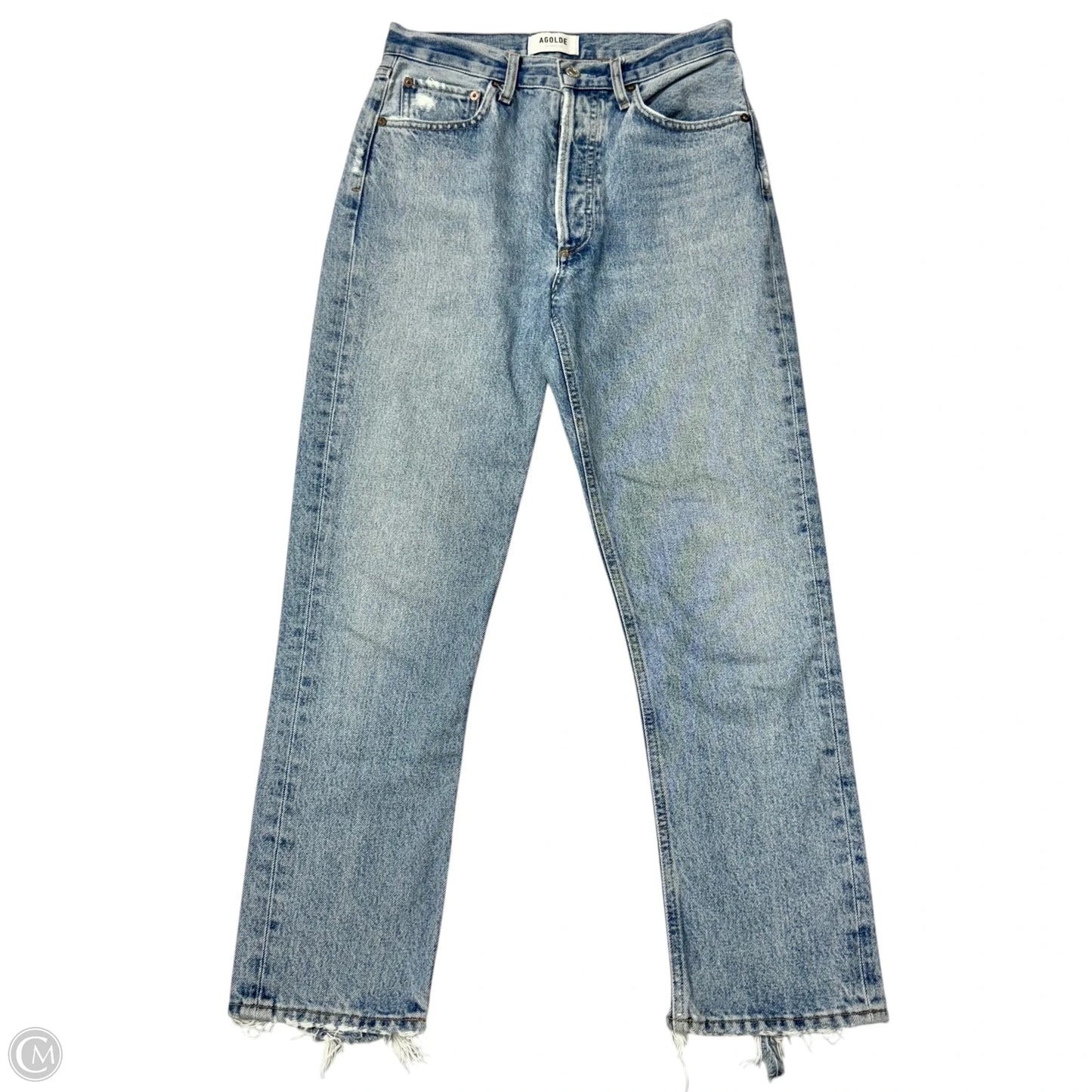 Jeans Straight By Agolde In Blue, Size: 2