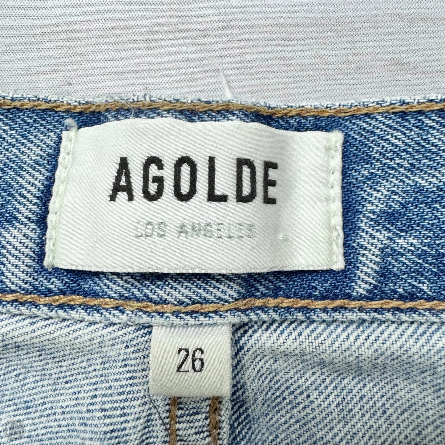 Jeans Straight By Agolde In Blue, Size: 2
