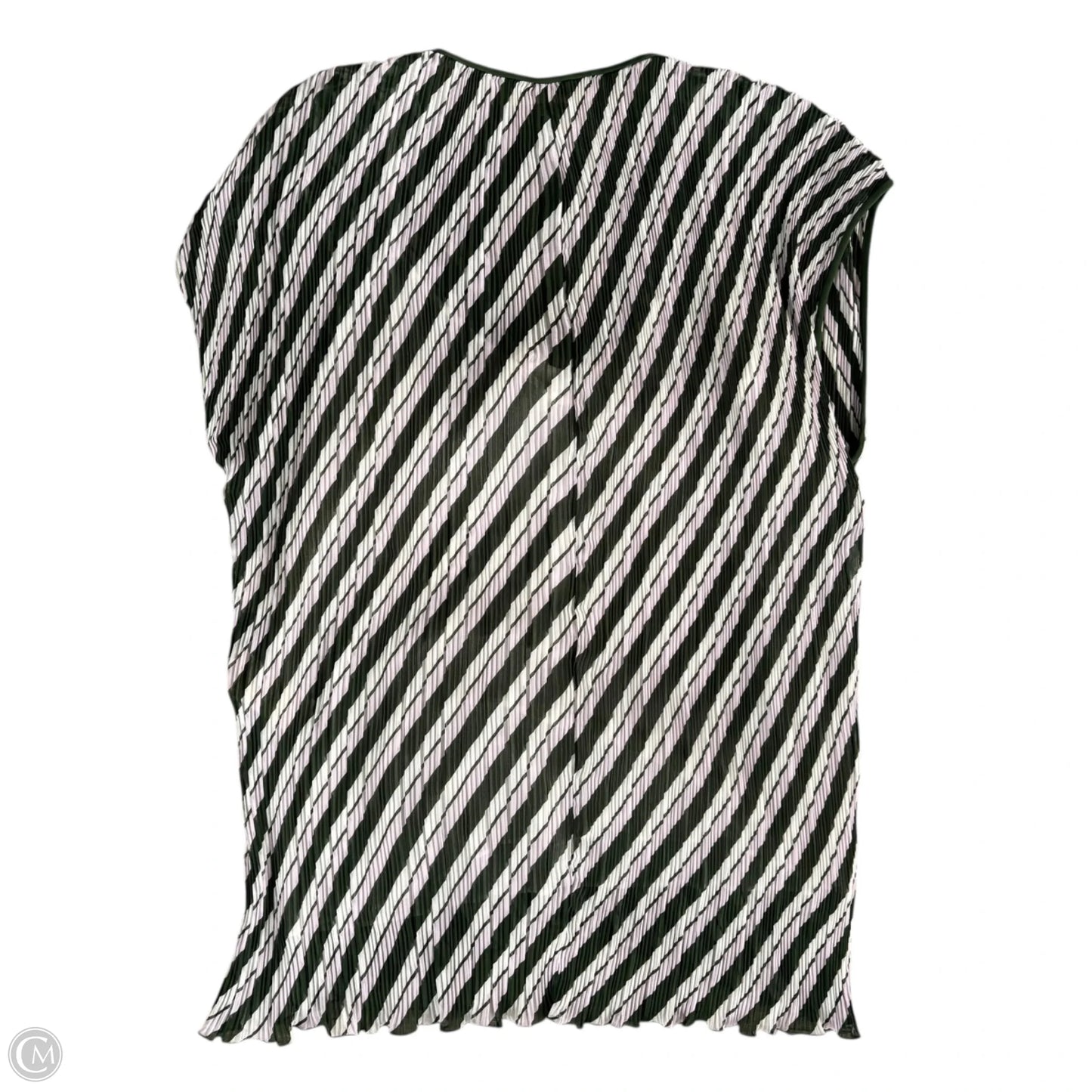 Top Short Sleeve Designer By Diane Von Furstenberg In Green, Size: M