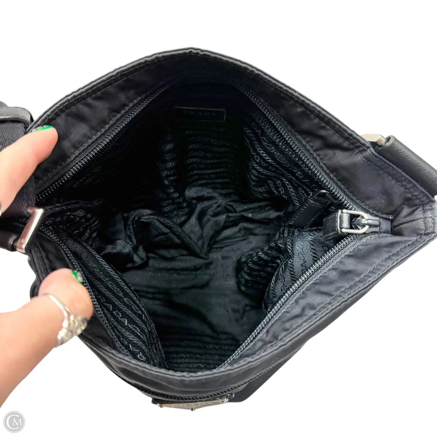 Crossbody Luxury Designer By Prada, Size: Large