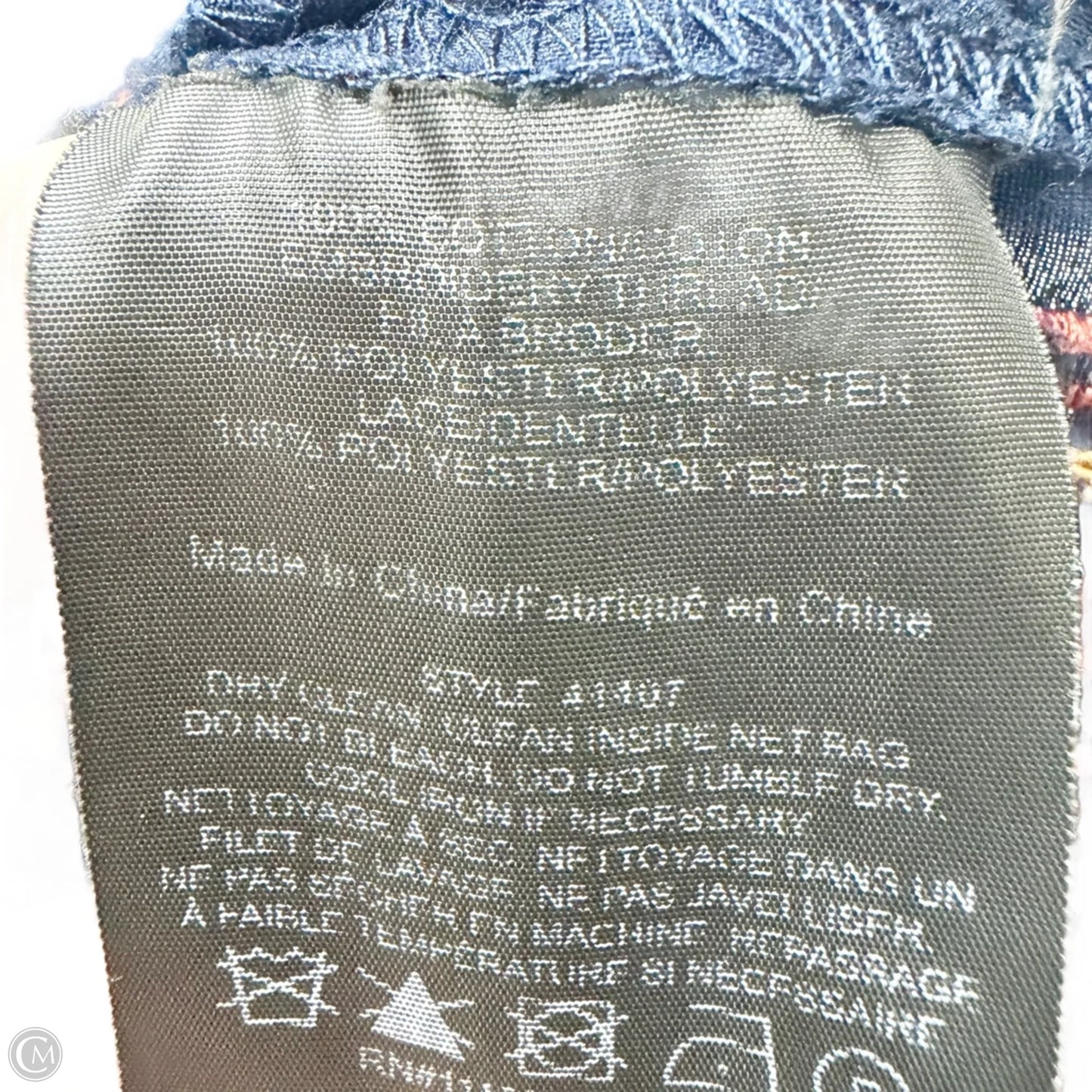 Top Long Sleeve Designer By Tory Burch In Blue & Orange, Size: 2