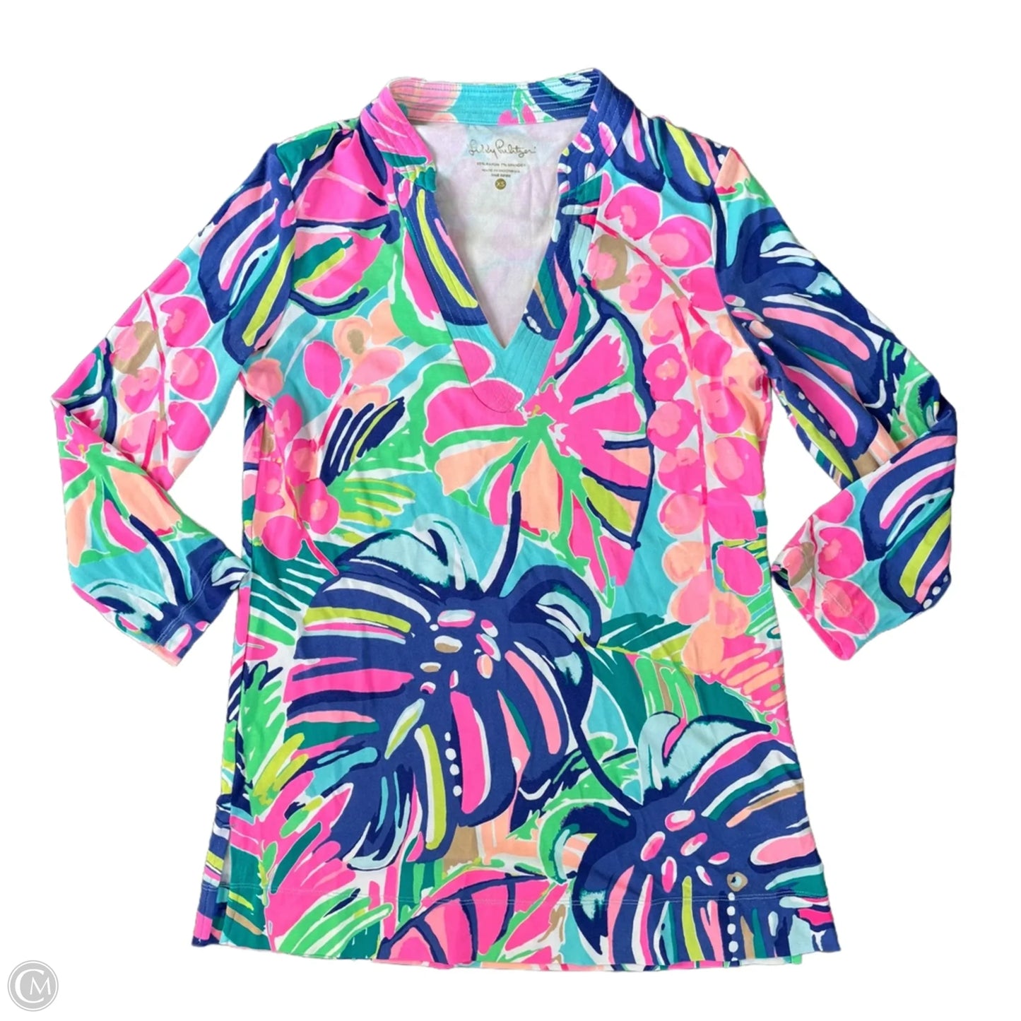 Dress Designer By Lilly Pulitzer In Blue & Pink, Size: Xs