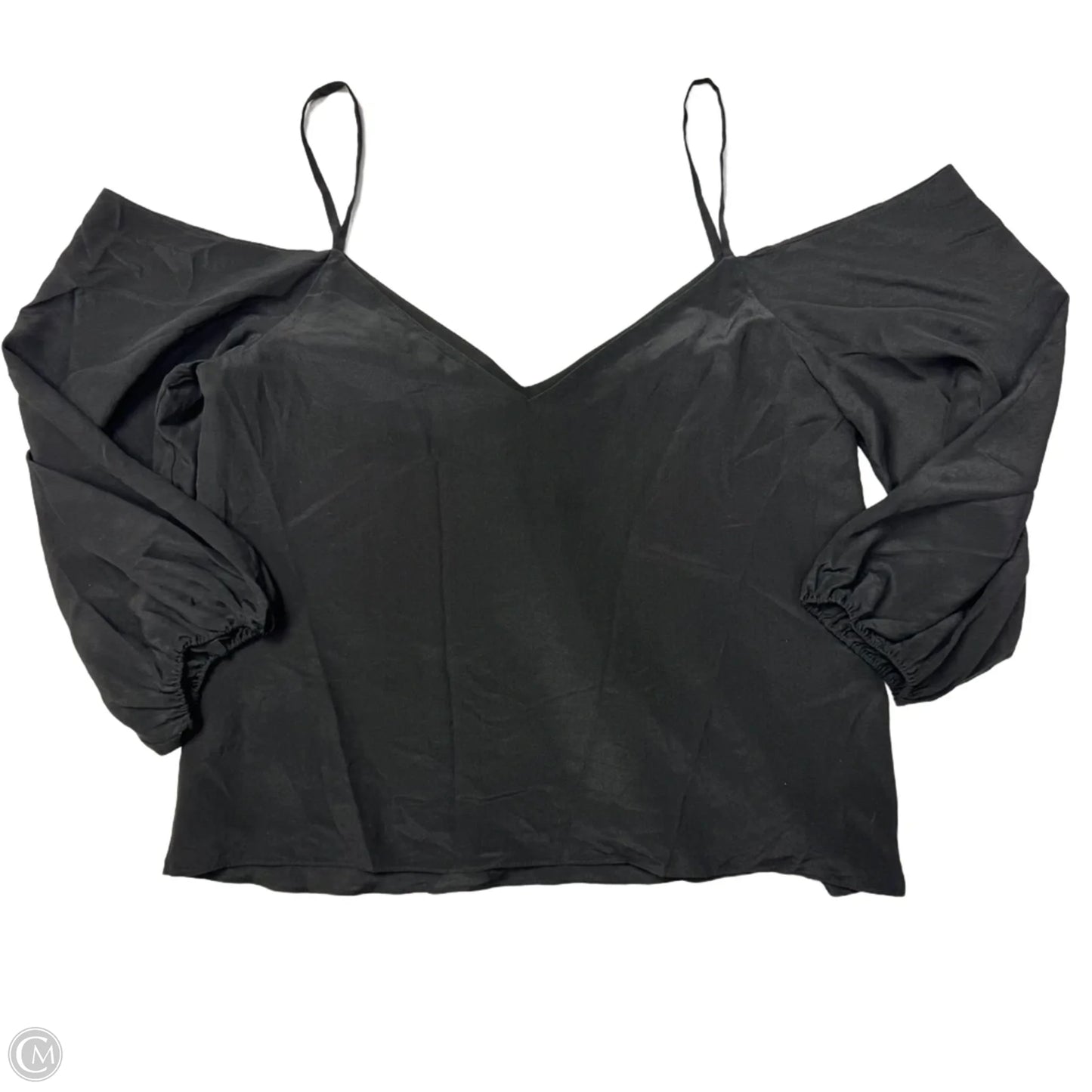 Top 3/4 Sleeve Designer By Alice + Olivia In Black, Size: M