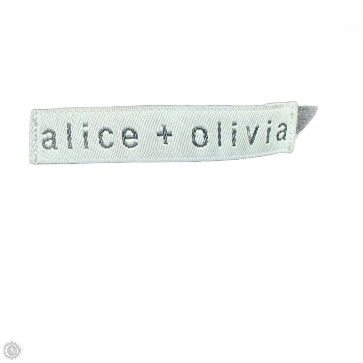 Top 3/4 Sleeve Designer By Alice + Olivia In Black, Size: M