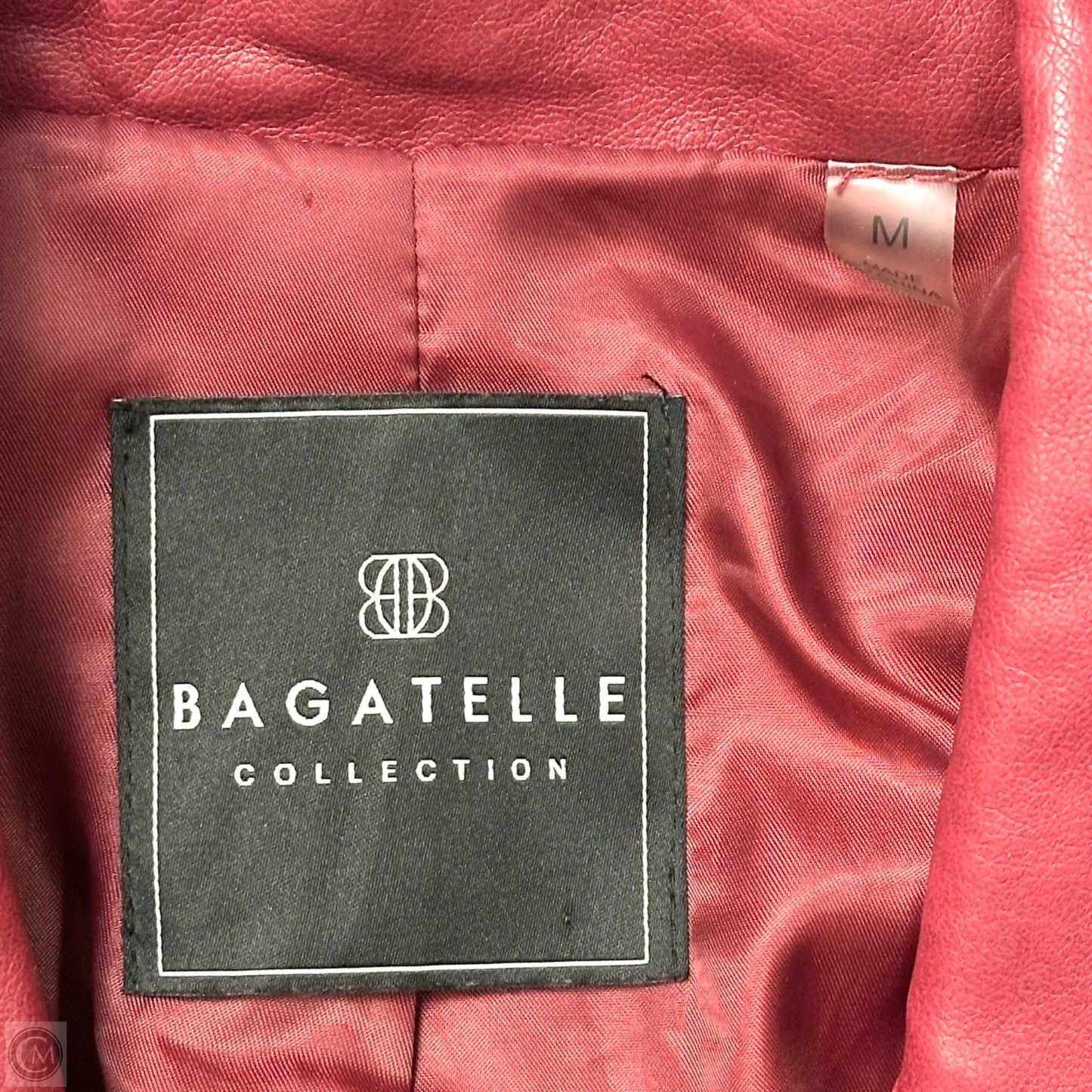 Jacket Moto By Bagatelle In Red, Size: M