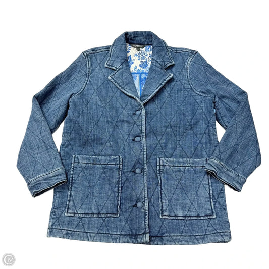Jacket Denim By Liverpool In Blue, Size: S