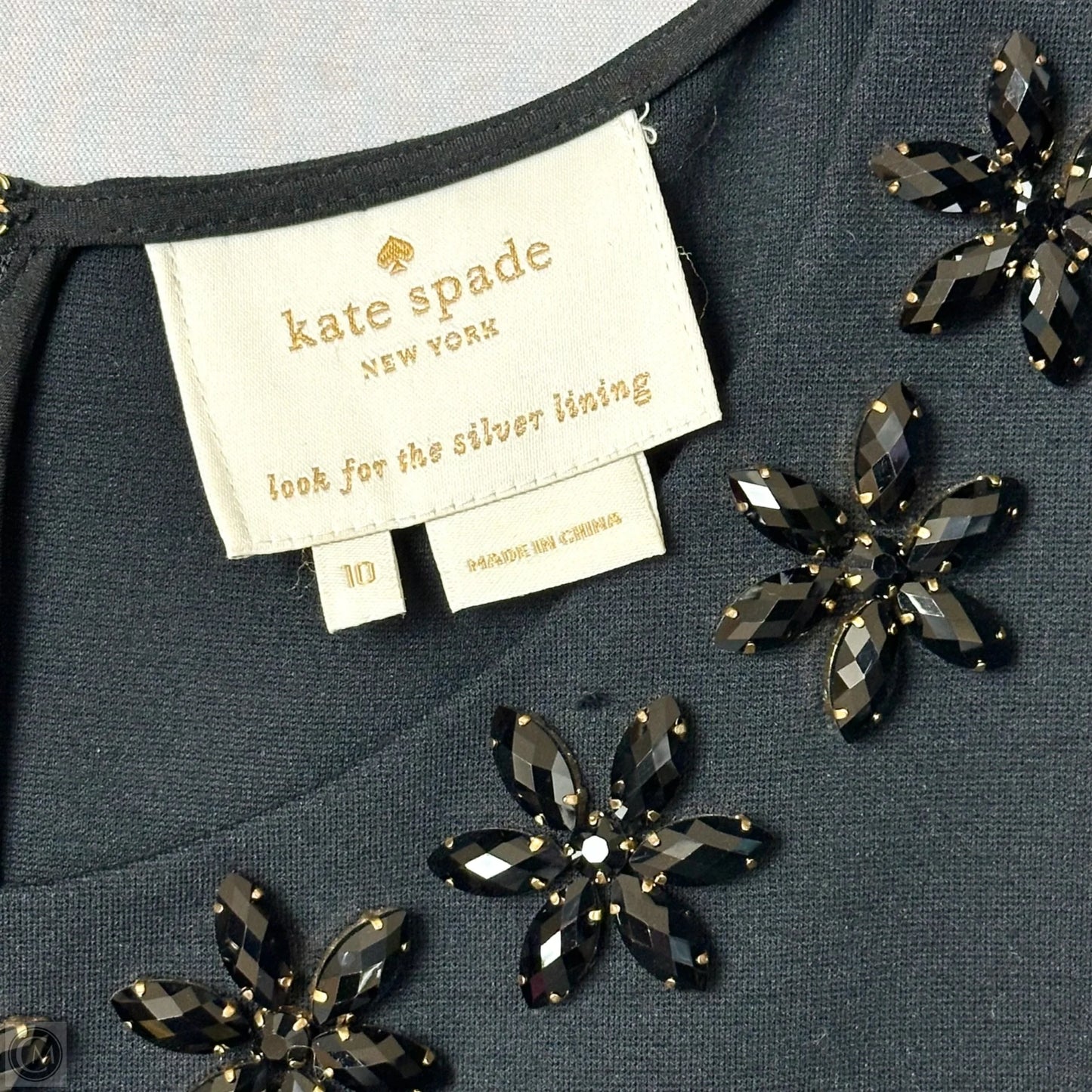 Dress Designer By Kate Spade In Black, Size: M