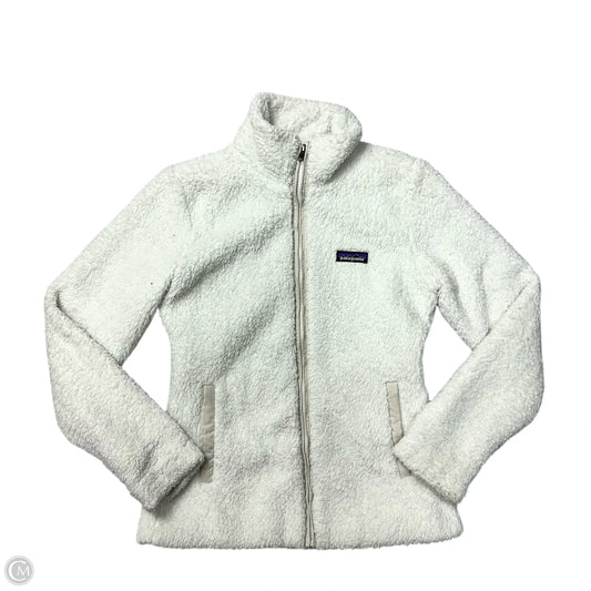 Jacket Fleece By Patagonia In White, Size: S