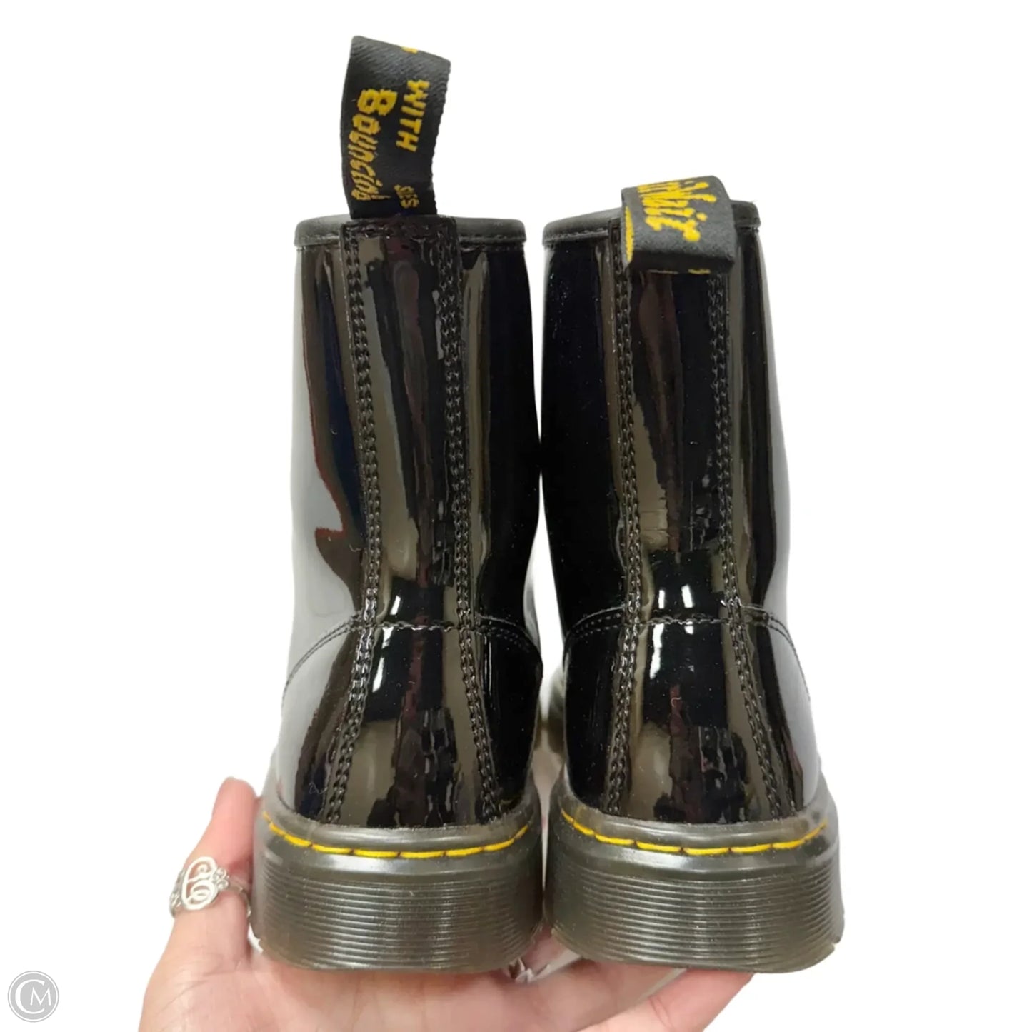 Boots Ankle Flats By Dr Martens In Black, Size: 6