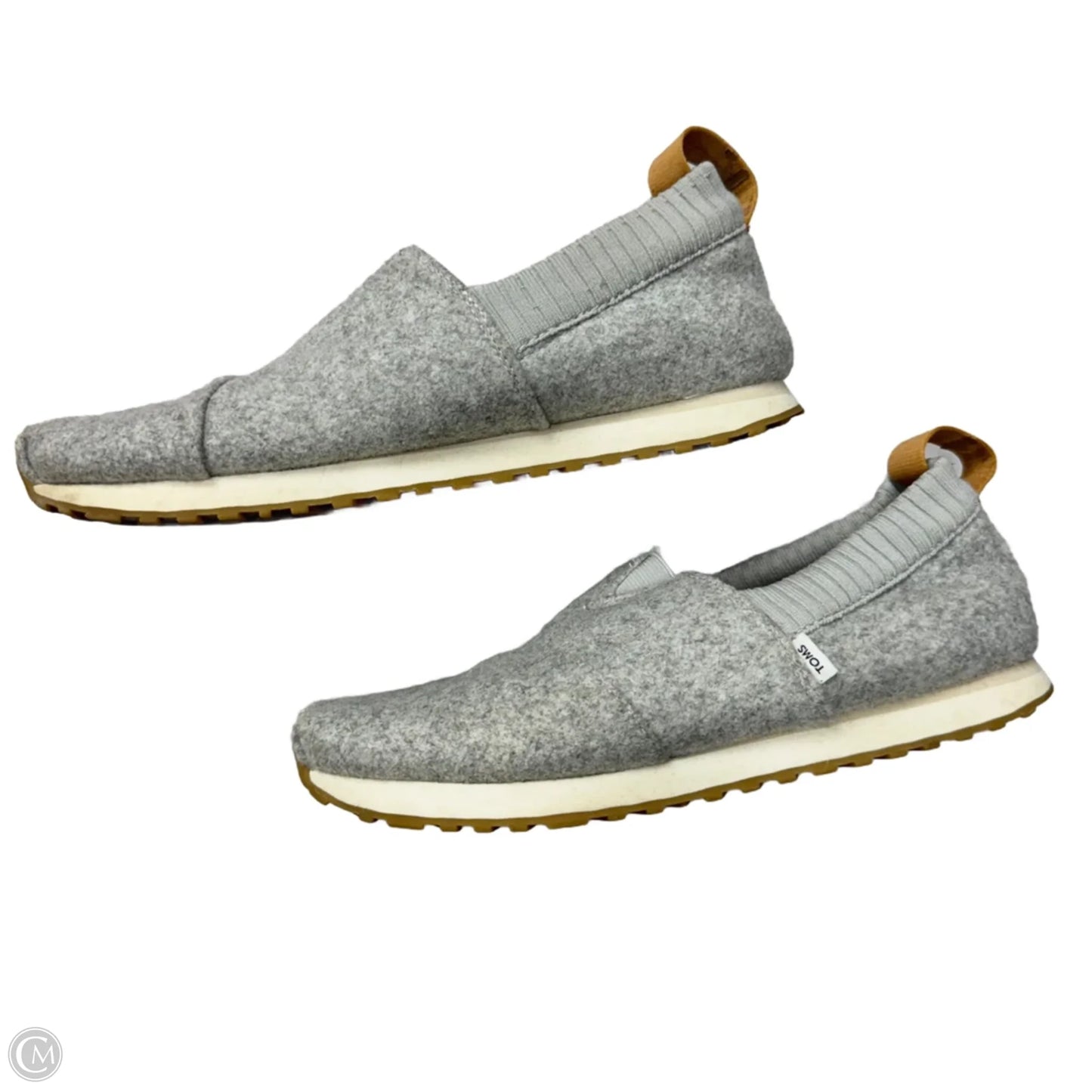 Shoes Flats By Toms In Grey, Size: 6
