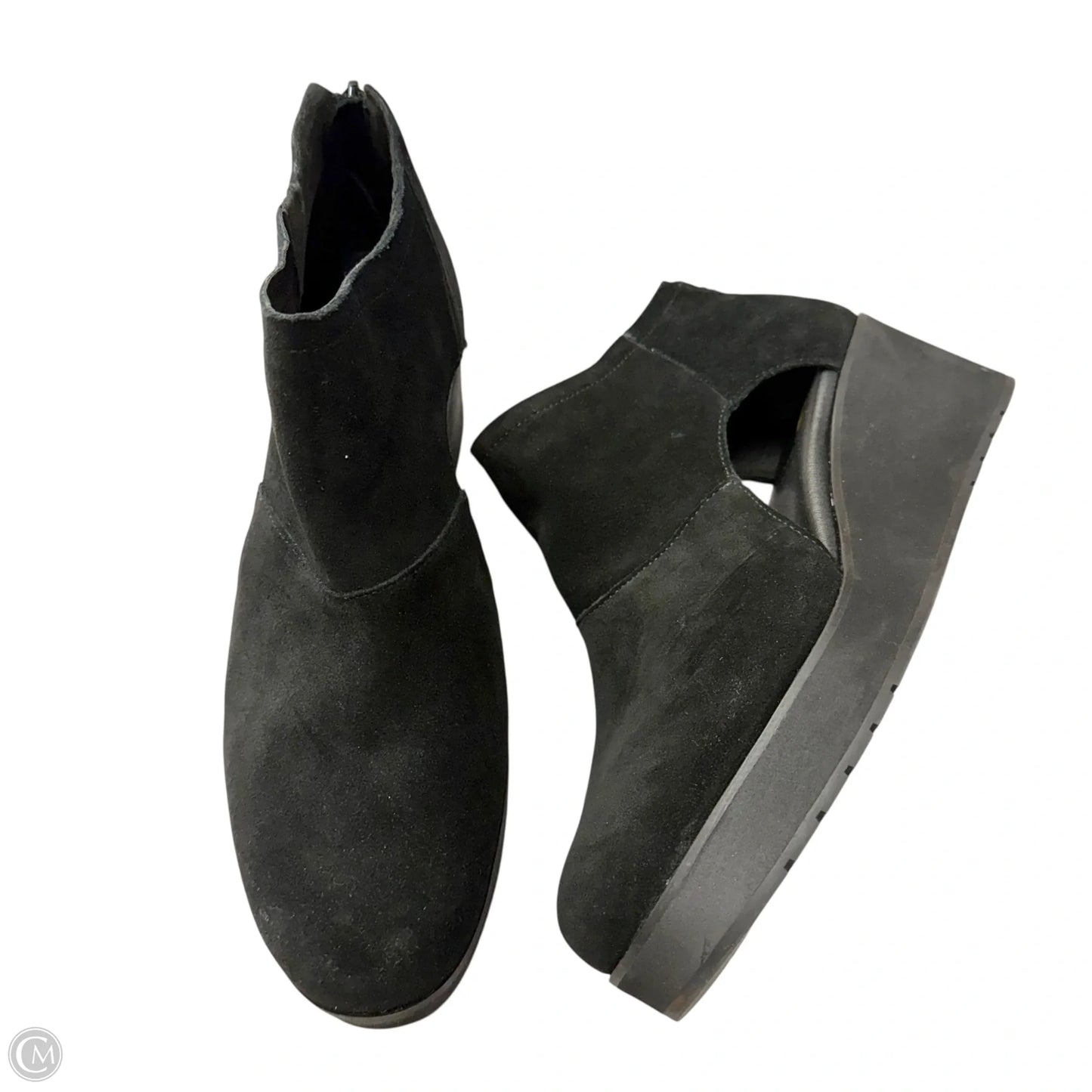 Boots Ankle Heels By Volatile In Black, Size: 11