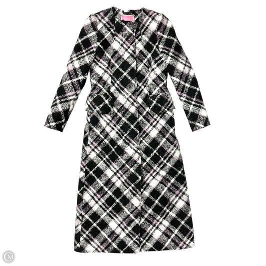 Coat Designer By Kate Spade In Black & Purple, Size: Xs