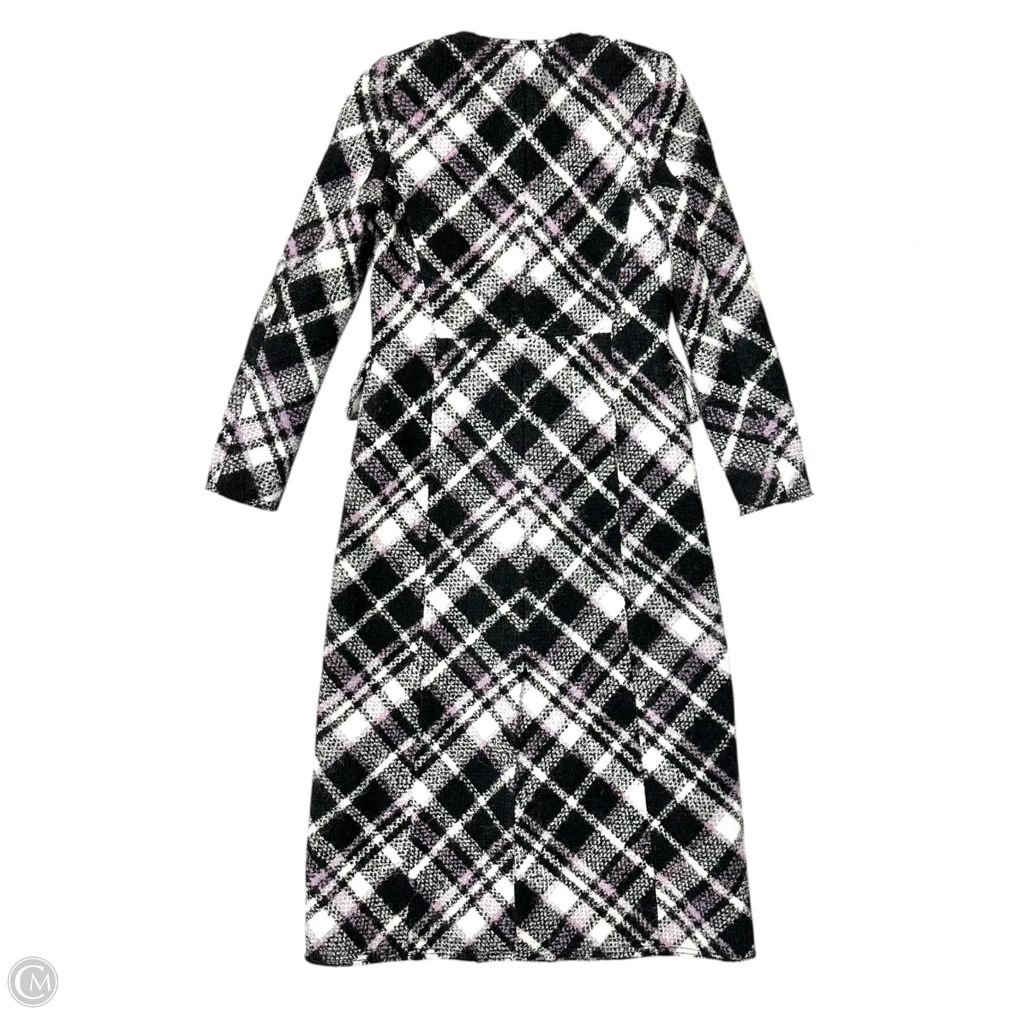 Coat Designer By Kate Spade In Black & Purple, Size: Xs