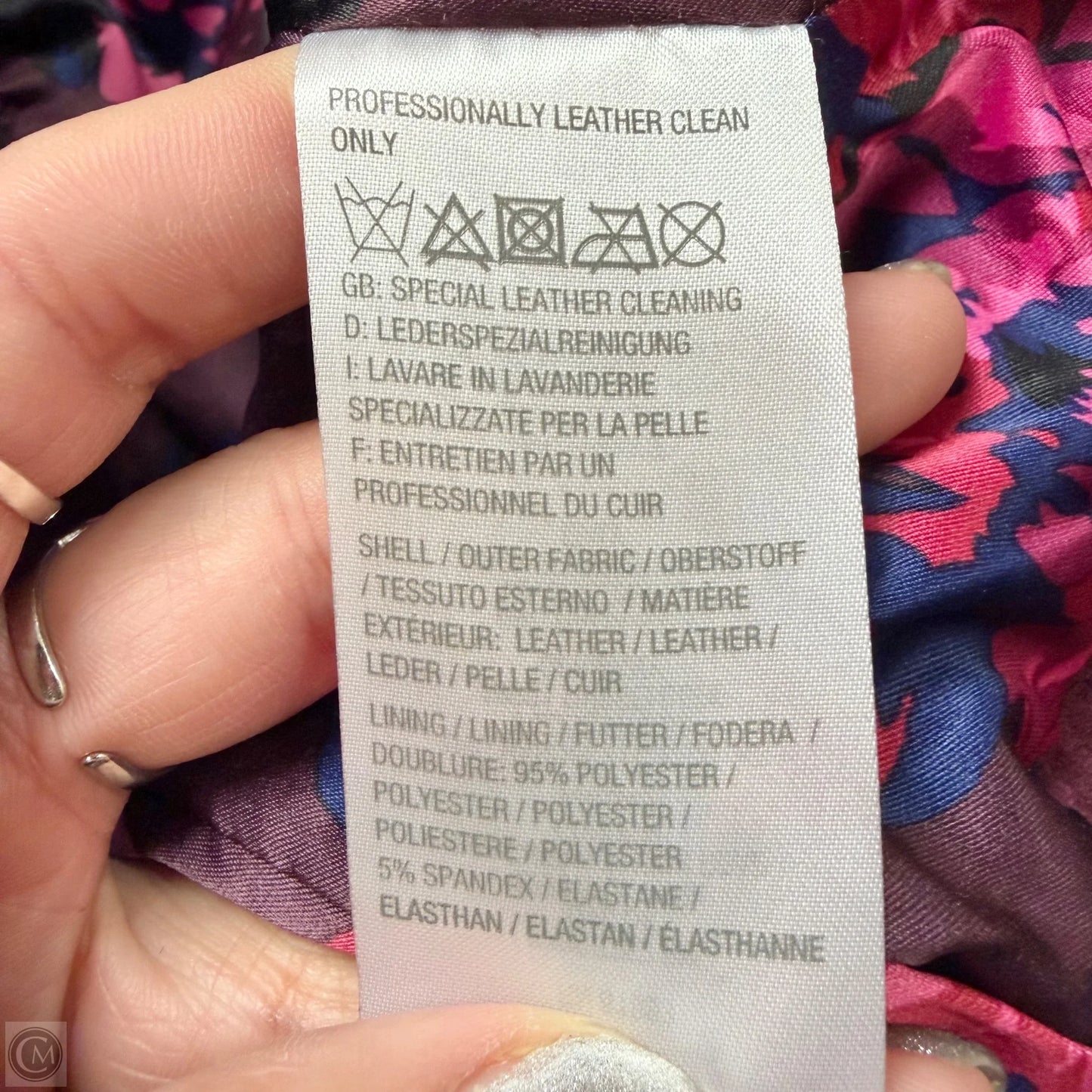 Jacket Leather By Isaac Mizrahi Live Qvc In Purple, Size: S