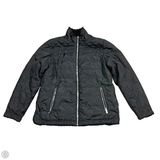 Jacket Faux Fur & Sherpa By Free Country In Black, Size: L