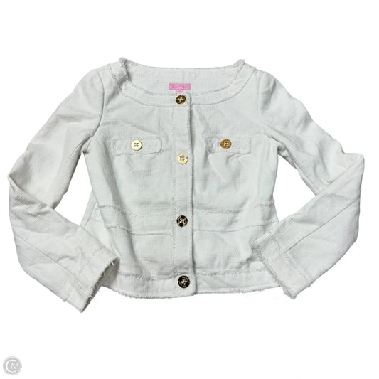 Blazer Designer By Lilly Pulitzer In White, Size: S