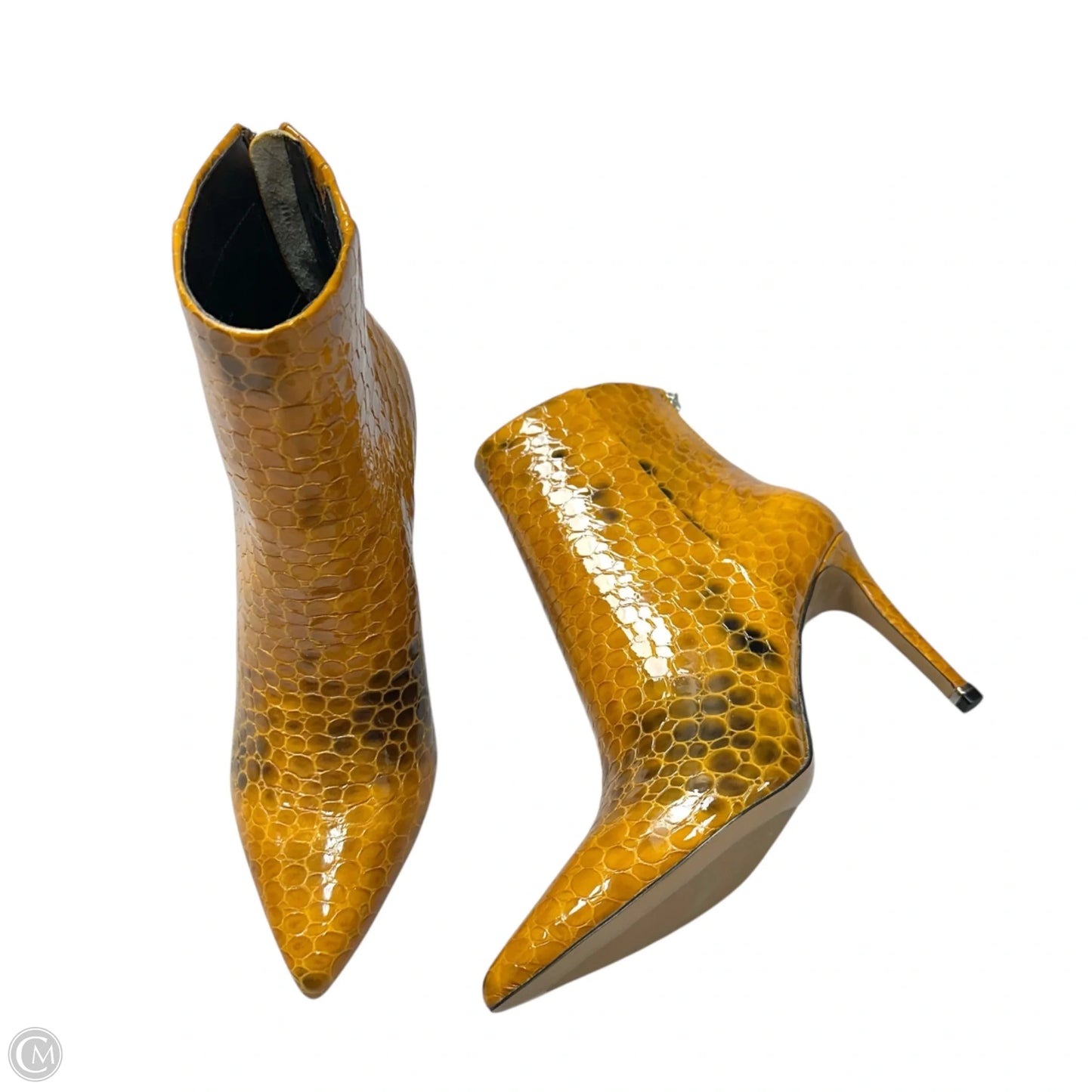 Boots Ankle Heels By Kenneth Cole In Yellow, Size: 8.5