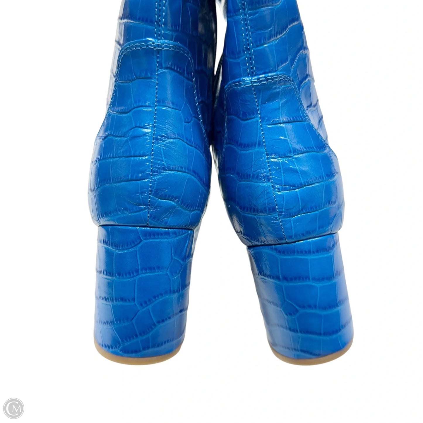 Boots Knee Heels By Marc Fisher In Blue, Size: 9